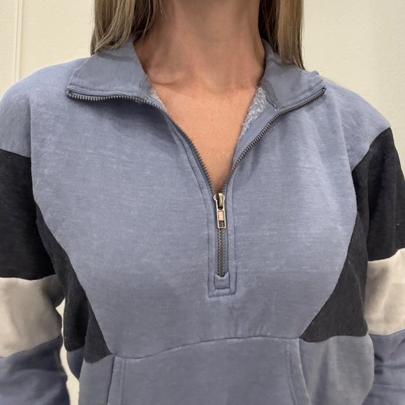 Colorblock Quarter Zip Fleece Pullover - Picture 4 of 6